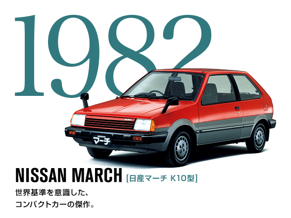 1982 NISSAN MARCH[Y}[` K10^] EӎARpNgJ[̏rB